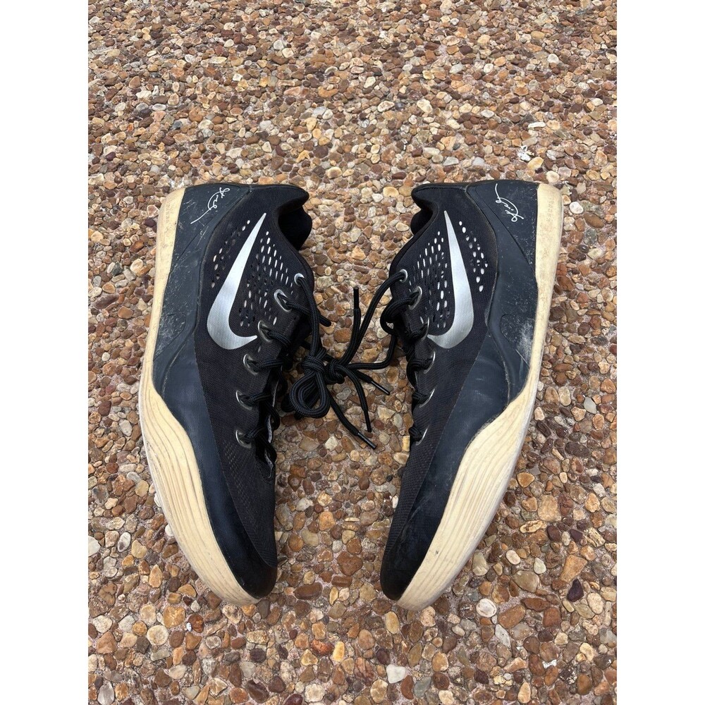 Nike Kobe 9 EM TB Black Metallic Silver Basketball Shoes Mens 14
